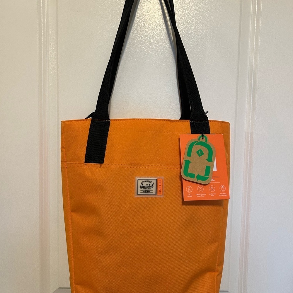 Herschel Supply Co Insulated Orange Tote Bag